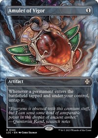 Amulet of Vigor (Borderless), Commander: The Lost Caverns of Ixalan