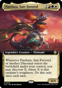 Pantlaza, Sun-Favored (Extended Art), Commander: The Lost Caverns of Ixalan
