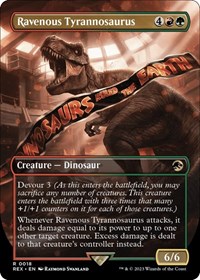 Ravenous Tyrannosaurus (Borderless), Universes Beyond: Jurassic World Collection