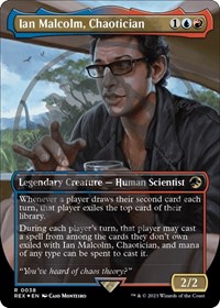 Ian Malcolm, Chaotician (Borderless) (Emblem), Universes Beyond: Jurassic World Collection