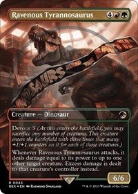 Ravenous Tyrannosaurus (Borderless) (Emblem), Universes Beyond: Jurassic World Collection