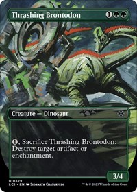 Thrashing Brontodon (Borderless), The Lost Caverns of Ixalan