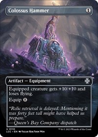 Colossus Hammer (Borderless), Commander: The Lost Caverns of Ixalan