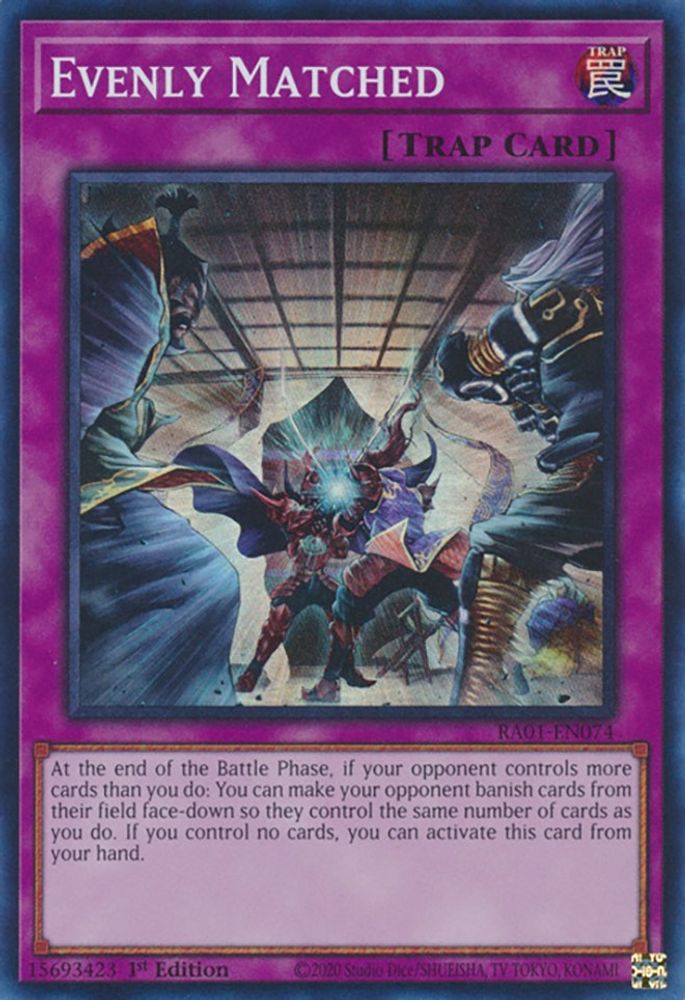 Evenly Matched, 1st-edition, front
