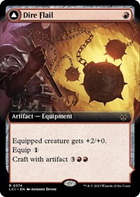 Dire Flail (Extended Art), The Lost Caverns of Ixalan
