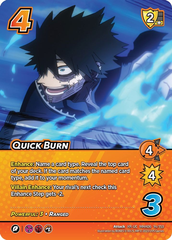 Quick Burn (XR), Standard, front
