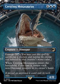 Cresting Mosasaurus (Borderless), Universes Beyond: Jurassic World Collection