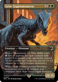 Grim Giganotosaurus (Borderless), Universes Beyond: Jurassic World Collection