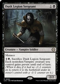 Dusk Legion Sergeant, Commander: The Lost Caverns of Ixalan