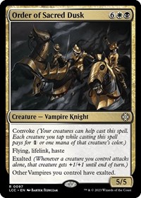 Order of Sacred Dusk, Commander: The Lost Caverns of Ixalan