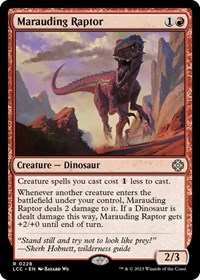 Marauding Raptor, Commander: The Lost Caverns of Ixalan
