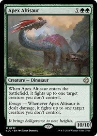 Apex Altisaur, Commander: The Lost Caverns of Ixalan