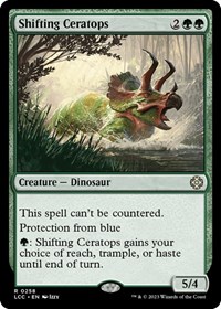 Shifting Ceratops, Commander: The Lost Caverns of Ixalan