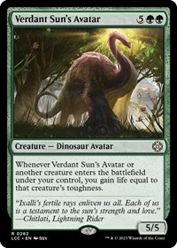 Verdant Sun's Avatar, Commander: The Lost Caverns of Ixalan