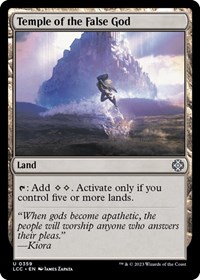 Temple of the False God, Commander: The Lost Caverns of Ixalan