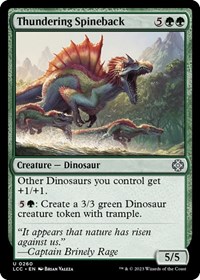 Thundering Spineback, Commander: The Lost Caverns of Ixalan