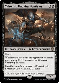 Yahenni, Undying Partisan, Commander: The Lost Caverns of Ixalan