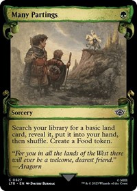 Many Partings (Showcase Scrolls), Universes Beyond: The Lord of the Rings: Tales of Middle-earth