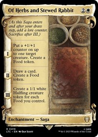 Of Herbs and Stewed Rabbit (Showcase Scrolls), Commander: The Lord of the Rings: Tales of Middle-earth