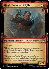 Gimli, Counter of Kills (Showcase Scrolls), Universes Beyond: The Lord of the Rings: Tales of Middle-earth