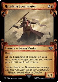 Haradrim Spearmaster (Showcase Scrolls), Universes Beyond: The Lord of the Rings: Tales of Middle-earth