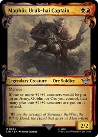 Mauhur, Uruk-hai Captain (Showcase Scrolls), Universes Beyond: The Lord of the Rings: Tales of Middle-earth
