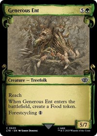 Generous Ent (Showcase Scrolls), Universes Beyond: The Lord of the Rings: Tales of Middle-earth