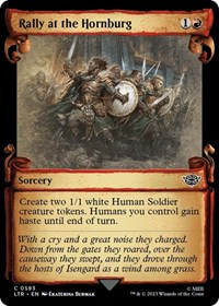 Rally at the Hornburg (Showcase Scrolls), Universes Beyond: The Lord of the Rings: Tales of Middle-earth