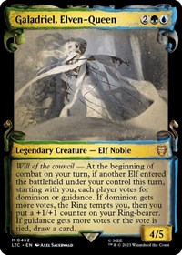 Galadriel, Elven-Queen (Showcase Scrolls), Commander: The Lord of the Rings: Tales of Middle-earth