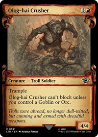 Olog-Hai Crusher (Showcase Scrolls), Universes Beyond: The Lord of the Rings: Tales of Middle-earth