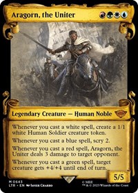 Aragorn, the Uniter (Showcase Scrolls), Universes Beyond: The Lord of the Rings: Tales of Middle-earth