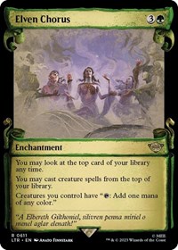 Elven Chorus (Showcase Scrolls), Universes Beyond: The Lord of the Rings: Tales of Middle-earth