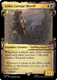 Lotho, Corrupt Shirriff (Showcase Scrolls), Universes Beyond: The Lord of the Rings: Tales of Middle-earth