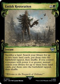 Entish Restoration (Showcase Scrolls), Universes Beyond: The Lord of the Rings: Tales of Middle-earth
