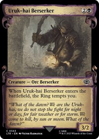 Uruk-hai Berserker (Showcase Scrolls), Universes Beyond: The Lord of the Rings: Tales of Middle-earth