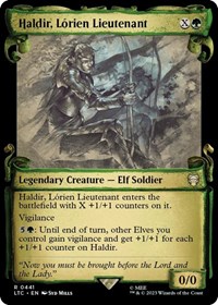 Haldir, Lorien Lieutenant (Showcase Scrolls), Commander: The Lord of the Rings: Tales of Middle-earth
