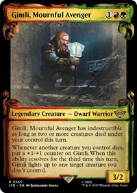 Gimli, Mournful Avenger (Showcase Scrolls), Universes Beyond: The Lord of the Rings: Tales of Middle-earth
