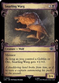 Snarling Warg (Showcase Scrolls), Universes Beyond: The Lord of the Rings: Tales of Middle-earth