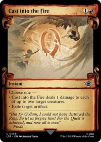 Cast into the Fire (Showcase Scrolls), Universes Beyond: The Lord of the Rings: Tales of Middle-earth