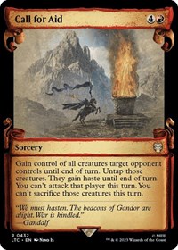 Call for Aid (Showcase Scrolls), Commander: The Lord of the Rings: Tales of Middle-earth