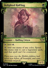 Delighted Halfling (Showcase Scrolls), Universes Beyond: The Lord of the Rings: Tales of Middle-earth