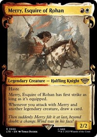 Merry, Esquire of Rohan (Showcase Scrolls), Universes Beyond: The Lord of the Rings: Tales of Middle-earth