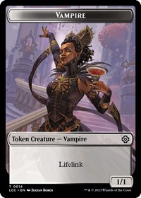 Vampire (0014) // Vampire Demon Double-Sided Token, Commander: The Lost Caverns of Ixalan