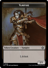 Vampire (0006) // Vampire Demon Double-Sided Token, Commander: The Lost Caverns of Ixalan