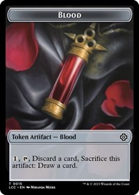 Blood // Vampire (0004) Double-Sided Token, Commander: The Lost Caverns of Ixalan