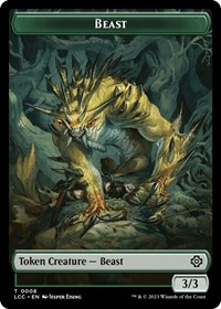 Beast // Merfolk (0003) Double-Sided Token, Commander: The Lost Caverns of Ixalan