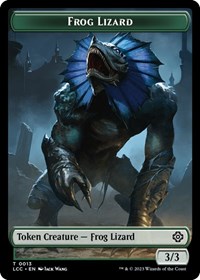 Frog Lizard // Merfolk (0003) Double-Sided Token, Commander: The Lost Caverns of Ixalan
