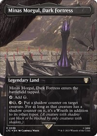 Minas Morgul, Dark Fortress (Borderless) (Surge Foil), Commander: The Lord of the Rings: Tales of Middle-earth