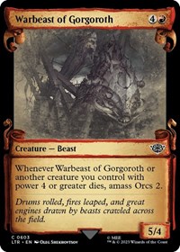 Warbeast of Gorgoroth (Showcase Scrolls), Universes Beyond: The Lord of the Rings: Tales of Middle-earth