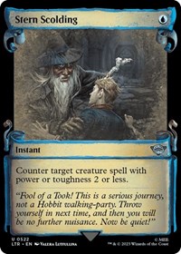 Stern Scolding (Showcase Scrolls), Universes Beyond: The Lord of the Rings: Tales of Middle-earth